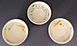 Casa U Betcha Vintage Terra Cotta Bowls 6&quot; Set Of 3 Hand Painted Portugal - £10.34 GBP