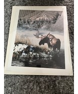 Original Signed Lithograph Northern Light 1987 By  Rod Frederick Limited... - $154.34 CAD