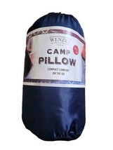 Wenzel Tent &amp; Gear Company Camp Pillow 12&quot; X 18&quot; Soft Comfy Compact Navy - $10.56