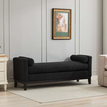 Boucle Bench Daybed Ottoman w/ Pillows - 66&quot; - $362.99