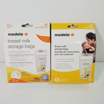 Lot of 2 Medela Brest Milk Storage Bags Total of 50 6oz Bags New Sealed - $10.44