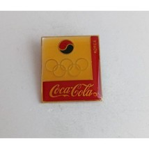 Vintage Coca-Cola Korea Olympic Lapel Hat Pin - $230.91 MXN