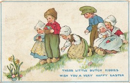 Raphael Tuck &amp;Sons Postcard DUTCH EASTER NO 759 DUTCH KIDDIES J43 - £6.13 GBP