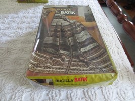 Nos Bucilla Earthtones Batik Orlon Acrylic Afghan Kit #7869 - 44&quot; X 65&quot; - #1 - $23.76