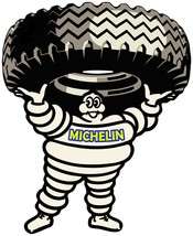 Michelin Man / Tire Laser Cut Metal Sign - £55.22 GBP