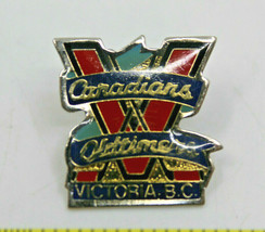 Canadians Oldtimers Victoria B.C Canada Hockey Team Collectible Pin Vintage - £8.62 GBP