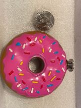 Loose Steel Donut Flask w/Funnel Fill *Open/Unused* d2 - $14.99