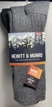 Hewitt &amp; Munro 2 Pair Men&#39;s Wool Blend Socks The Highland Collection New - £15.24 GBP