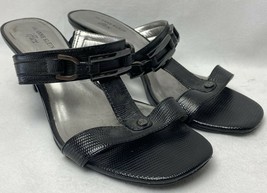 Anne Klein Iflex Black AK/HAWTHORN Slip On Sandals Sz 9M - £5.61 GBP