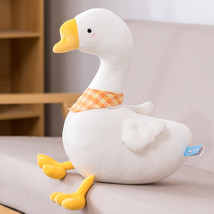 White Goose Duck Plush Toys Cartoon Lying Goose Animal Dolls Stuffed Soft Sleepi - £19.56 GBP