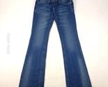BEBE Womens 29 Flared Bootcut Jeans  Darm Wash Lace Back Pocket Design - $25.99