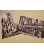 Two Vtg Postcards Cathedral Of St John The Divine, Manhattan, NYC, NY, E... - £4.64 GBP