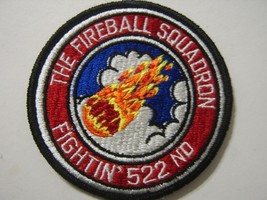 USAF FIGHTING 522nd FIREBALL SQUADRON FULL COLOR PATCH STYLE #2 NOS :KY22-6 - $7.77