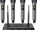 Wireless Microphones System With 4X10 Channels Cordless Handheld Microfo... - £174.16 GBP