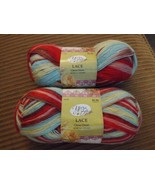 Yarn Bee Lace Citrus Grove 2 Skeins DISCONTINUED 3 oz 456 yds Lot 1216 - £14.05 GBP