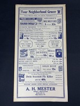 A.H. MESTER General Merch &quot;YOUR NEIGHBORHOOD GROCER&quot; Mainland, PA  Est 1... - $229.04 MXN