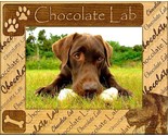 Chocolate Lab Laser Engraved Wood Picture Frame (3 x 5) - $25.99