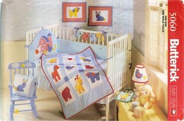 Butterick 5060 144 Baby Infant Barnyard Nursery Crib Soft Stuff pattern UNCUT FF - £7.88 GBP