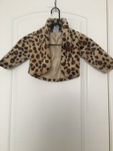 Toddler Girls Leopard Print Zip Up Coat Jacket Size 2T  - $31.04