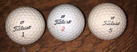 Titleist #1, #2, &amp; #5 Vintage Lot Of 3 - £10.88 GBP