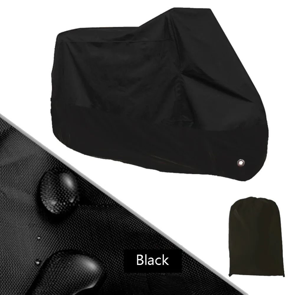 Black universal Outdoor Uv Protector Bike Rain Dustproof Motorcycle cover for Sc - $88.61