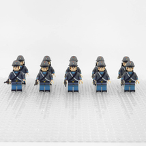 10pcs American Civil War Lone Star Confederate Army Soldiers Minifigures... - £18.87 GBP
