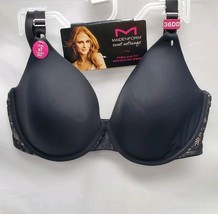 Maidenform Sweet Nothings 36DD Black T-Shirt Bra image 2
