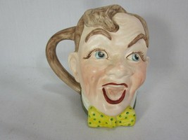 Ceramic Toby Mug Face Shaped Bowtie - $14.84
