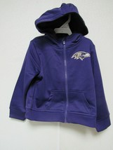 NFL Baltimore Ravens Team Logo Boys Purple Hooded Jacket 3T by Gerber - £31.97 GBP