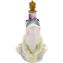 Vintage Luster Frog German Crown Top Figural Perfume Bottle - £77.84 GBP