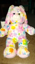 Build a Bear Pretty Petals Pastel Flowers Bunny Rabbit 16&quot; Tuti Fruity E... - $22.79