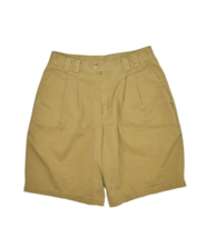 Vintage Gap Shorts Mens 31 Khaki Pleated Preppy Dress Baggy Relaxed Fit 90s - £20.42 GBP