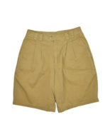Vintage Gap Shorts Mens 31 Khaki Pleated Preppy Dress Baggy Relaxed Fit 90s - £20.43 GBP
