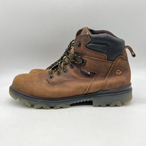 Wolverine W10788 Mens Brown Leather Lace Up Ankle Work Boots Size 13 M - £39.55 GBP