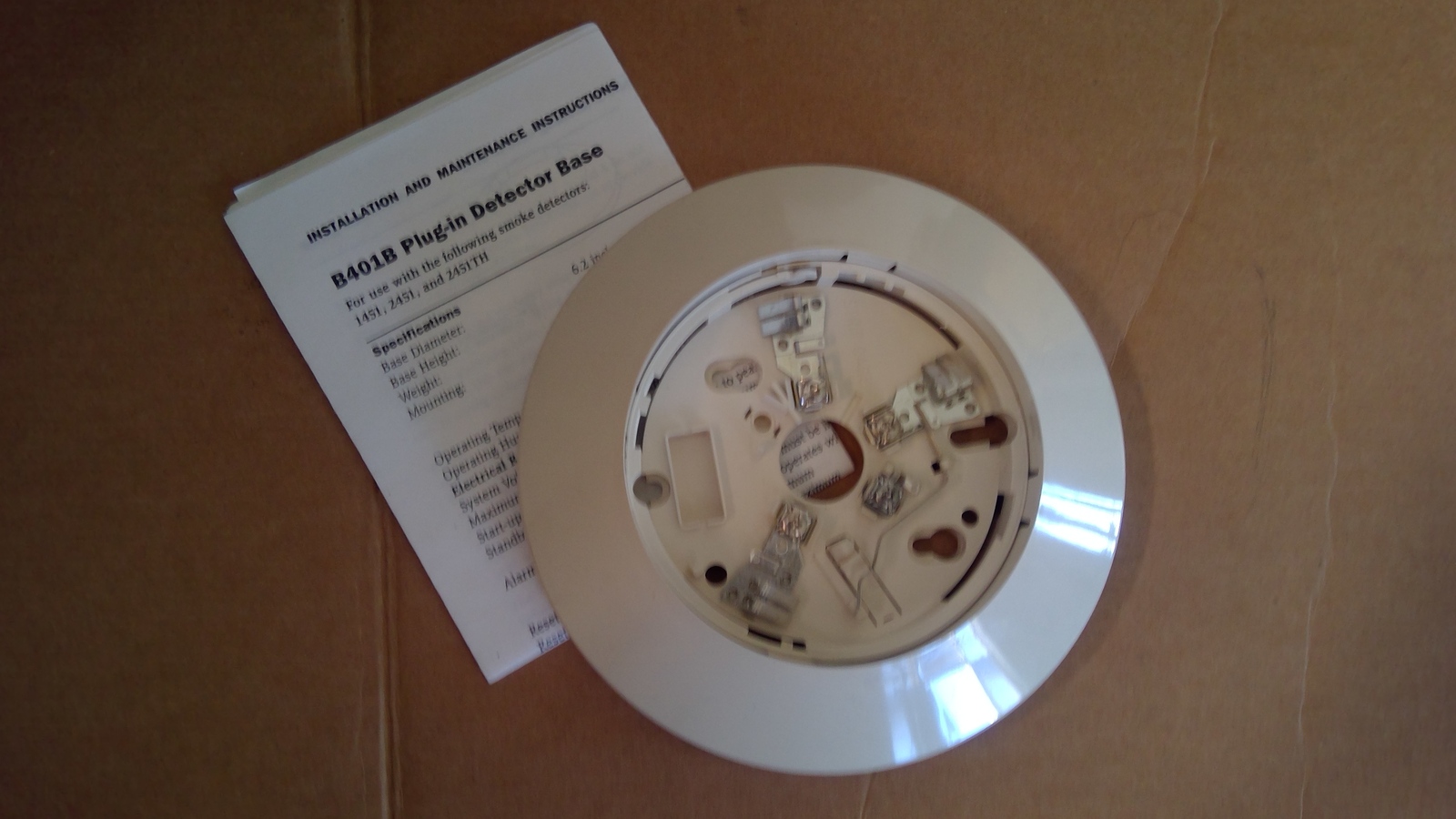 System Sensor model no. B401B Automatic Fire Detector BASE - $5.59