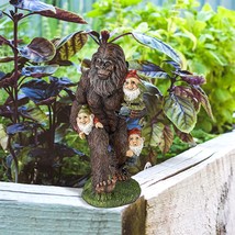 Gorilla Statue Bigfoot Gnomes Figurine Outdoor Garden Resin Funny Decoration - £30.36 GBP