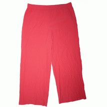 JM Collection Pull-On Wide-Leg Pants Perfect Rose Xlarge - £23.19 GBP