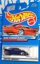 Hot Wheels 1997 Blue Streak #576 Speed Blaster Blue w/ 3SPs Black Base &#39;98 Board - £1.98 GBP