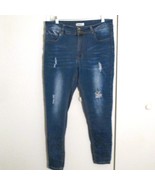 Between Us Womens Distressed Straight Leg  Strechy Jeans Size 18 Blue Denim - $221.94 MXN