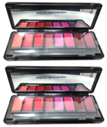 2x Profusion Glitter &amp; Glam Plum Matte Lipstick Case 8-Colors w/ Brush B... - $26.44 CAD
