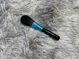 RARE MAC 129SE Powder/Blush Brush, Metallic Blue - $39.99