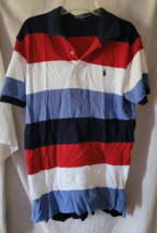 VTG Polo by Ralph Lauren Shirt Size Large Rugby Short Sleeve 100% Cotton - $24.99