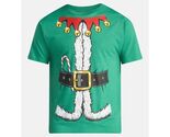 Holiday Time Men's Christmas Elf Cosplay Little Helper Suit Graphic Tee ... - $18.80