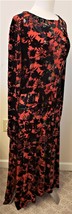 Zara Maxi Maxi Dress Sz-L Multicolor Floral Pattern - £48.24 GBP