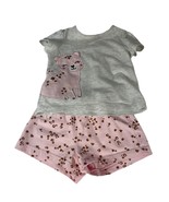 Child of Mine by Carter&#39;s Size12M 2Pc. Leopard Outfit Pink &amp; Gray - $7.91