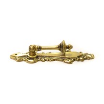 Vintage Cabinet Brass Tone Tear Drop Cabinet Cupboard Drawer Pull Handle 3 7/8&quot; - £7.77 GBP