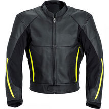 Cruiser Motor Bike Leather Jacket Motorcycle Sports Racing Leather Jacket - £126.01 GBP