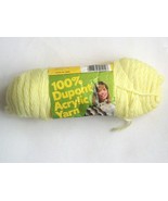 Jack Frost Acrylic Yarn 3 Ounces Cornsilk Dye Lot 2   4 Ply Worsted Weight