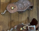 Vintage Leather And Stainless Spurs By Alex Pappas Of Colorado Adult Siz... - $247.50