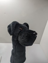 12&quot; DAPHNE Black Lab Head Puppet Golf Club Head Cover Plush Puppy Dog USA Made - £15.53 GBP
